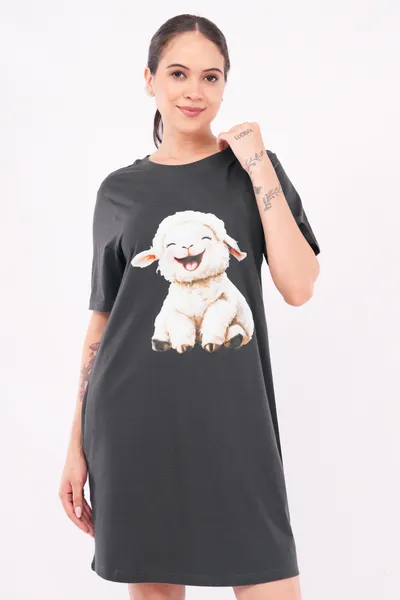 CHARCOAL oversized Nightees