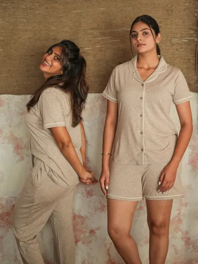ECRU 3PCS PYJAMA SET