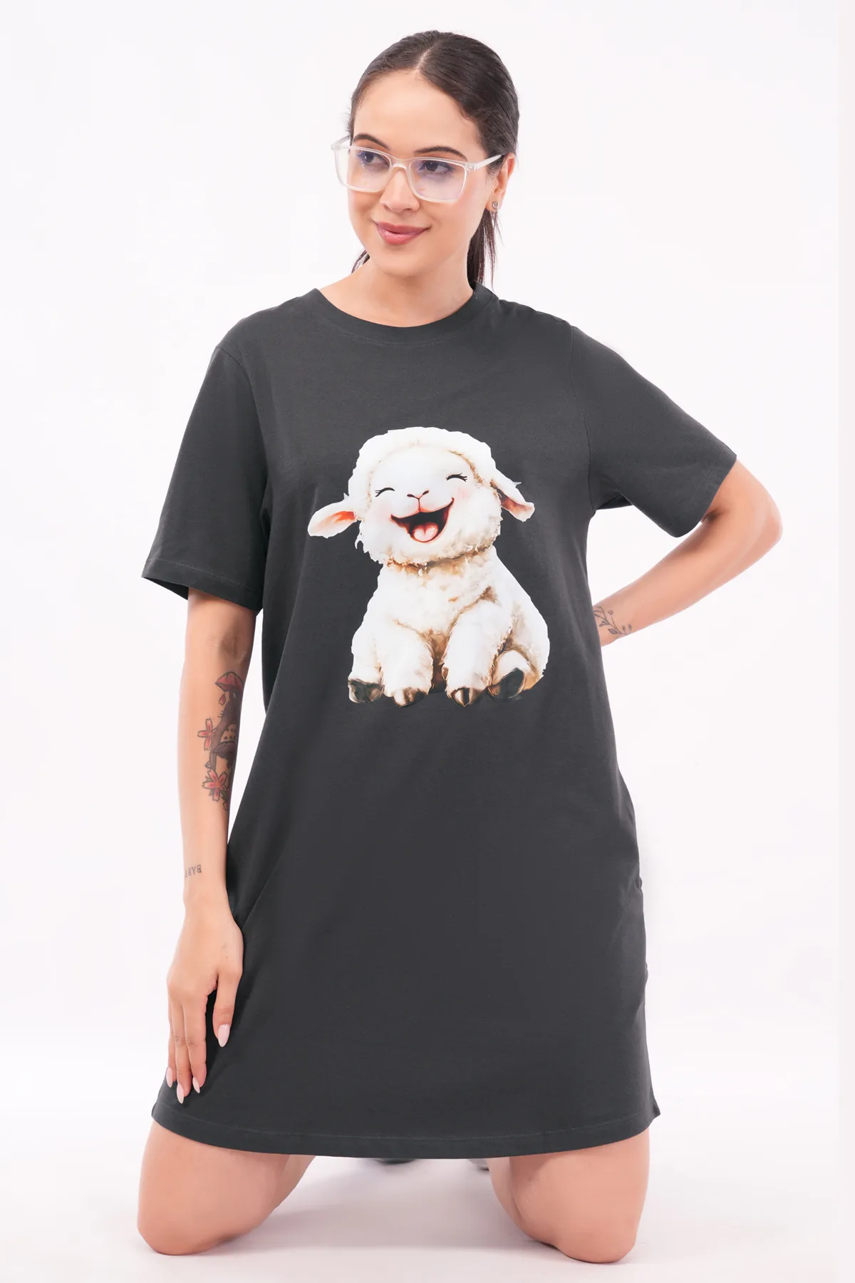 CHARCOAL oversized Nightees